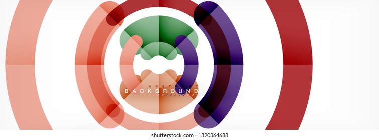 Circular lines design background, vector circle
