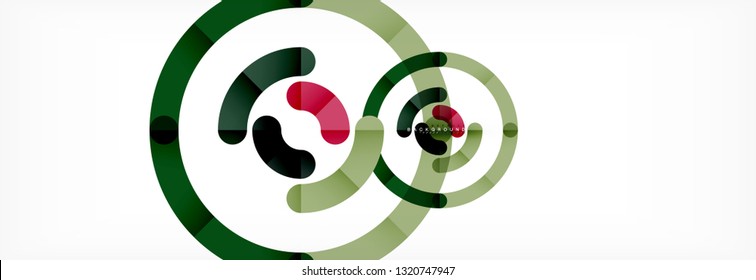 Circular lines design background, vector circle