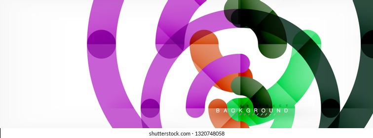 Circular lines design background, vector circle