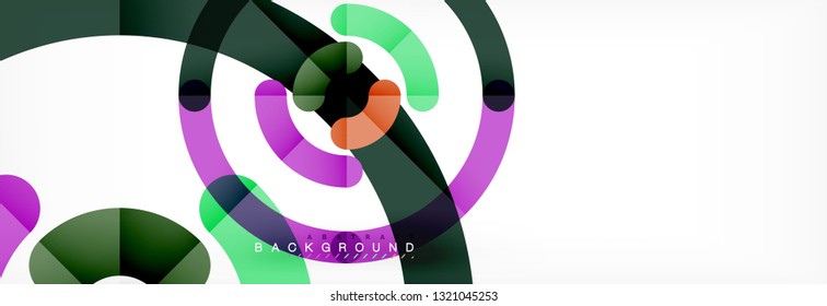 Circular lines design background, vector circle