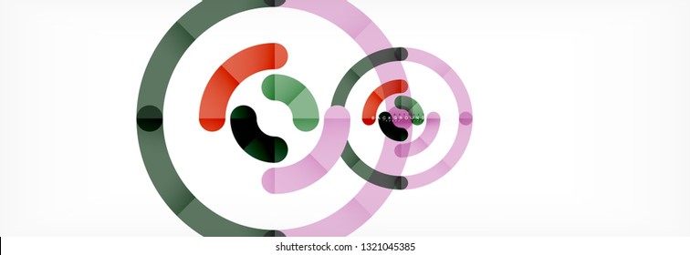 Circular lines design background, vector circle