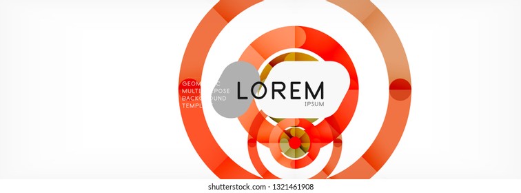 Circular lines design background, vector circle