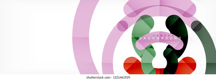 Circular lines design background, vector circle