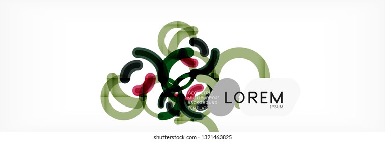 Circular lines design background, vector circle
