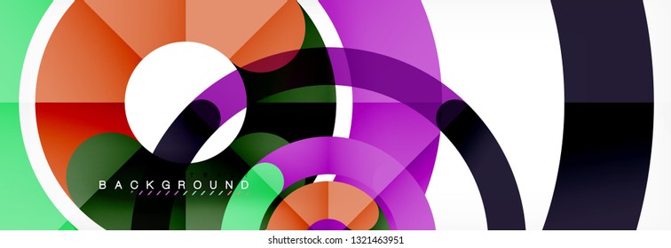 Circular lines design background, vector circle