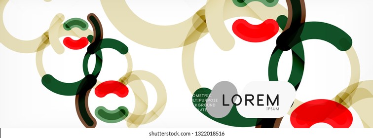Circular lines design background, vector circle