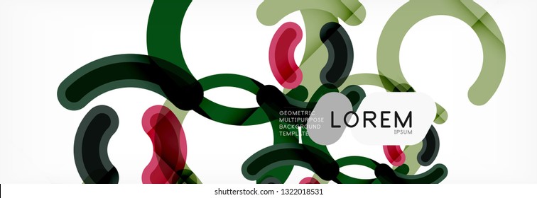 Circular lines design background, vector circle