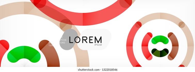 Circular lines design background, vector circle