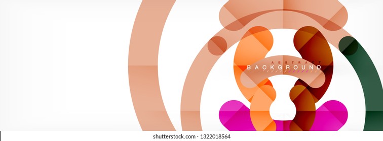 Circular lines design background, vector circle
