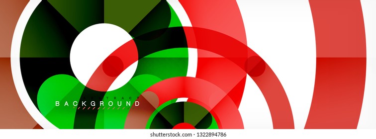 Circular lines design background, vector circle