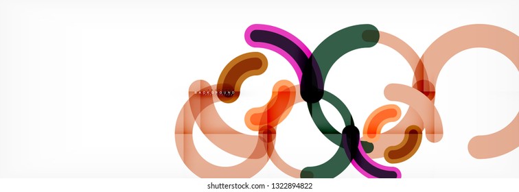 Circular lines design background, vector circle