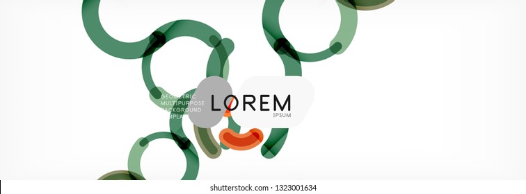 Circular lines design background, vector circle