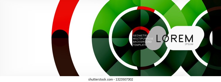Circular lines design background, vector circle