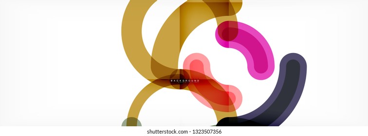 Circular lines design background, vector circle