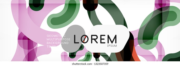 Circular lines design background, vector circle