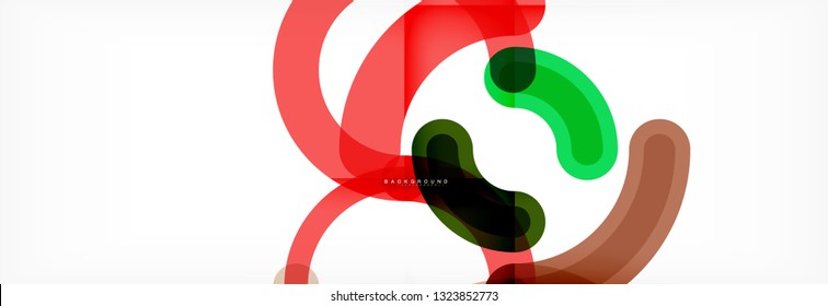 Circular lines design background, vector circle