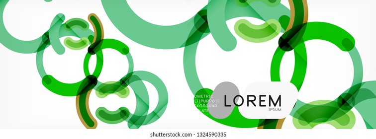 Circular lines design background, vector circle