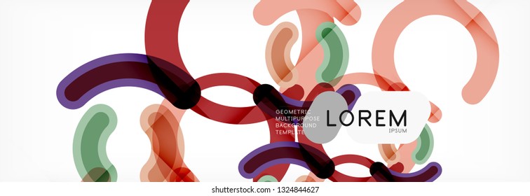 Circular lines design background, vector circle