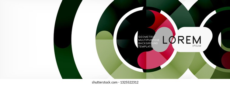 Circular lines design background, vector circle