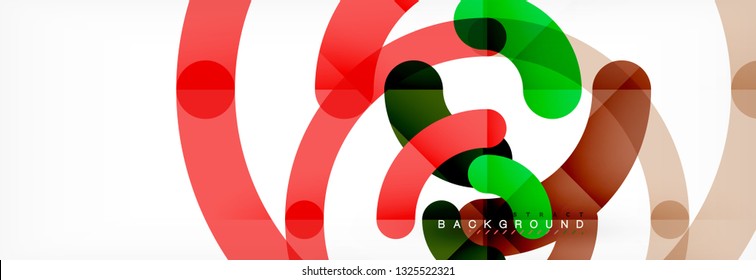 Circular lines design background, vector circle