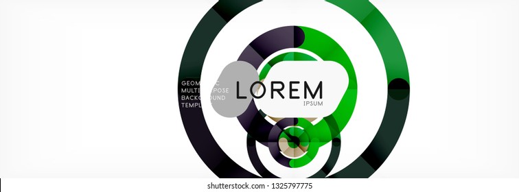 Circular lines design background, vector circle
