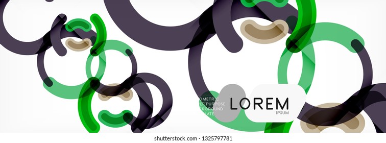 Circular lines design background, vector circle