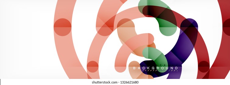 Circular lines design background, vector circle