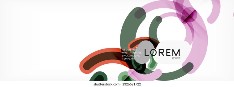 Circular lines design background, vector circle