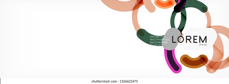 Circular lines design background, vector circle