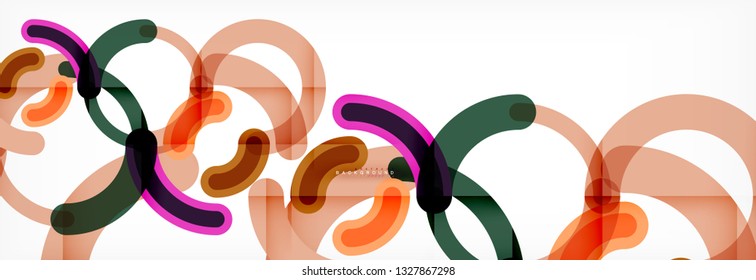 Circular lines design background, vector circle
