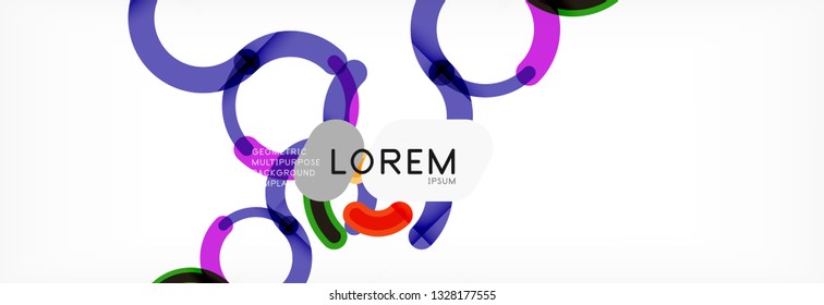Circular lines design background, vector circle