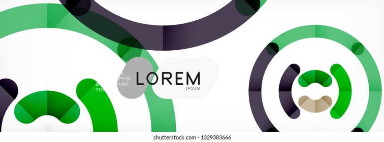 Circular lines design background, vector circle