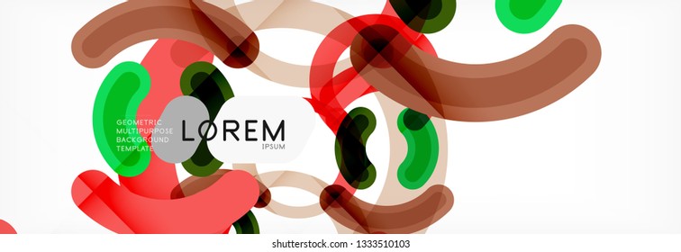 Circular lines design background, vector circle