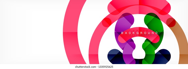 Circular lines design background, vector circle