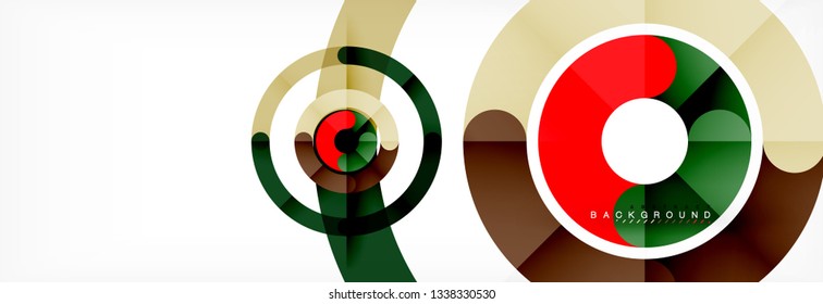Circular lines design background, vector circle