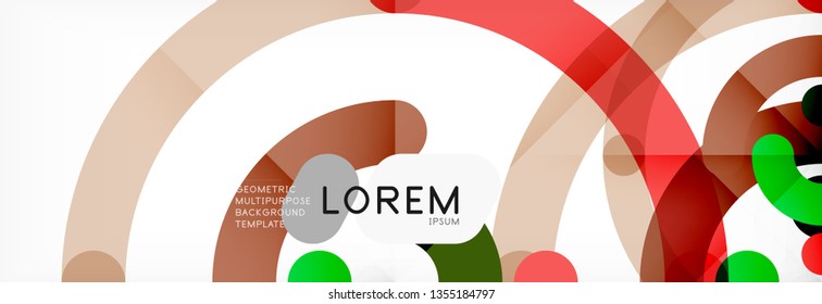 Circular lines design background, vector circle