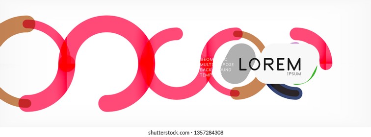 Circular lines design background, vector circle