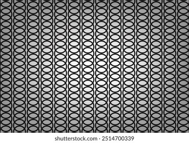 Plano de fundo de repetição de linhas circulares no estilo de ilustração vetorial.