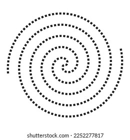 Circular lines square pattern vector illustration 