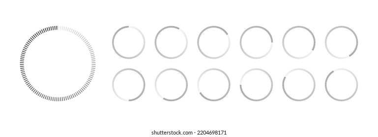 Circular Loading Buffering Icons Vector Video Ready For Animation Gif All Keyframes Frames Bufring Circle Waiting For Connection Buffer Preloader Download Symbol Easy Replace Color