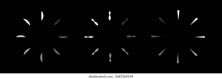 Circular Loading Buffering Icons Vector Video Ready for Animation Gif All Keyframes Frames  Buffering Circle Waiting for Connection Buffer Pre-loader Download Symbol. Buffering icon. Eps 10.