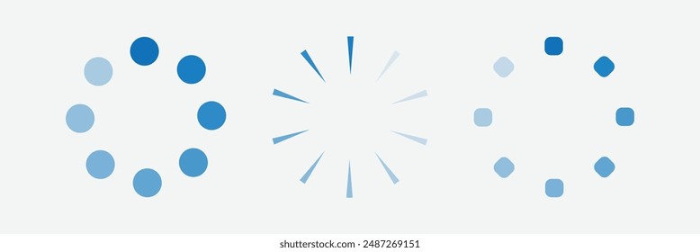 Circular Loading Buffering Icons Vector Video Ready for Animation Gif All Keyframes Frames  Buffering Circle Waiting for Connection Buffer Pre-loader Download Symbol. Buffering icon. Eps 10.