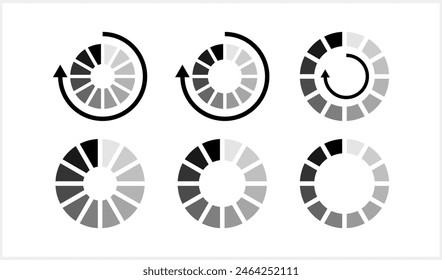 Circular Loading icon. Circle Waiting for Connection. Buffer Download. Vector stock illustration EPS 10