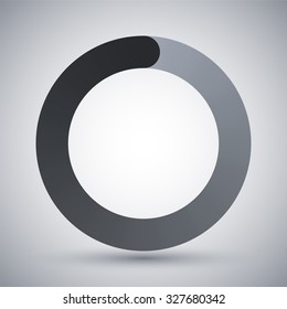 Circular loading icon, vector