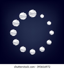 Circular loading sign