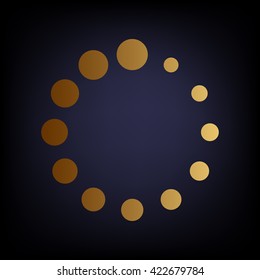 Circular loading sign