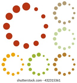 Circular loading sign