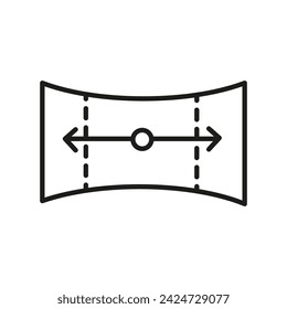 Kreisförmiges Logo mit Pfeilen, die entgegengesetzte Richtungen anzeigen