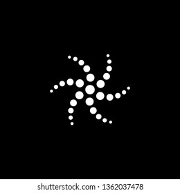 CIRCULAR LOGO. BLACK WHITE