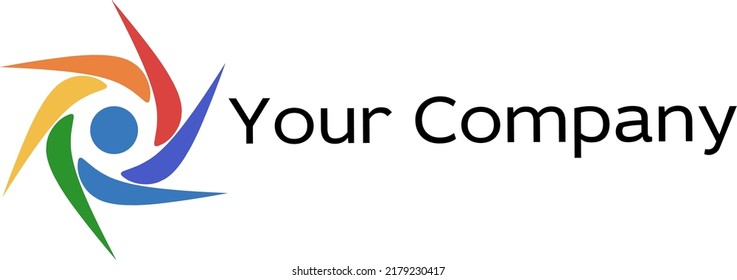 Un logotipo circular puede utilizarse para una empresa o un grupo de organizaciones, marcas.